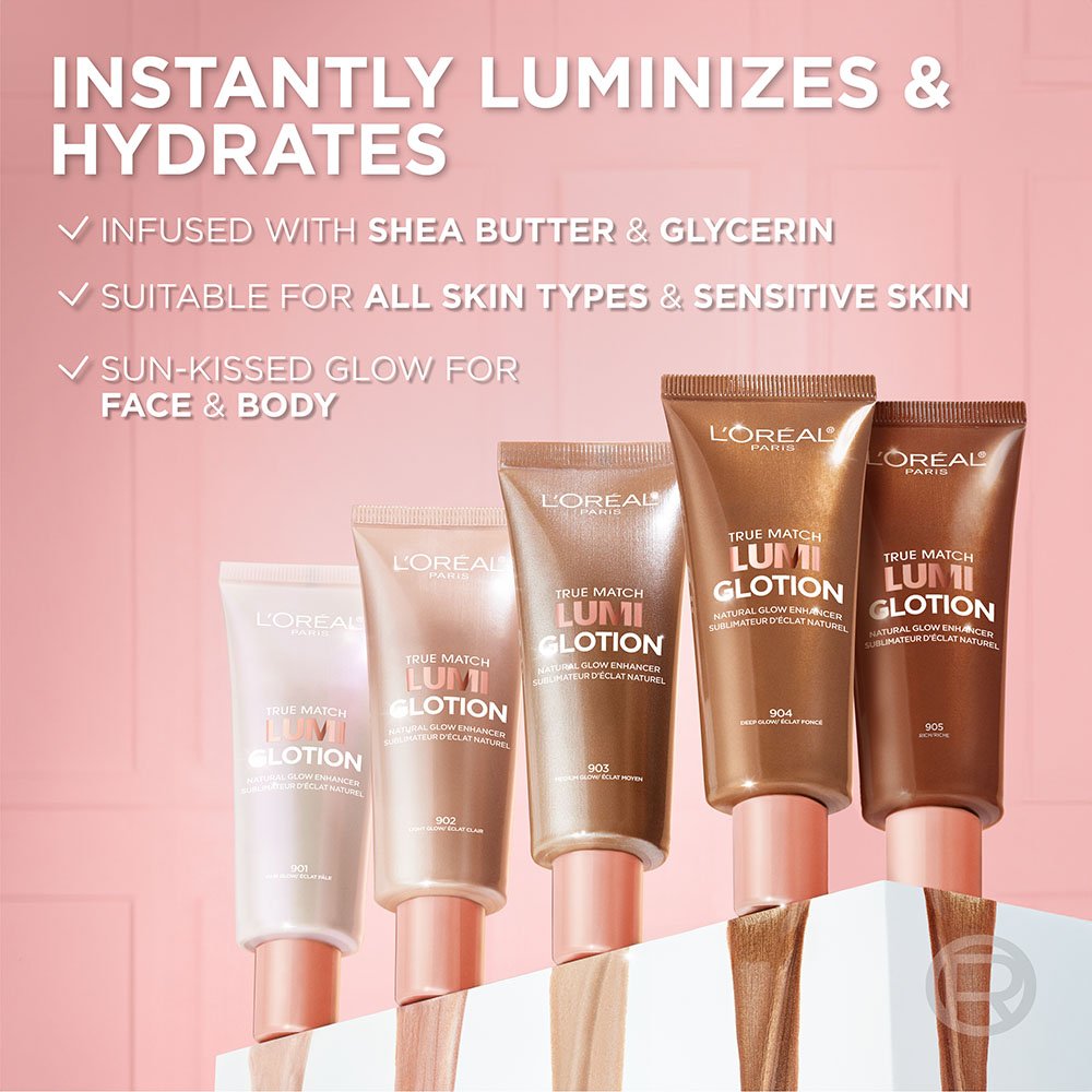 Loreal Cosmetics Face Lumi Glotion ATF4 New